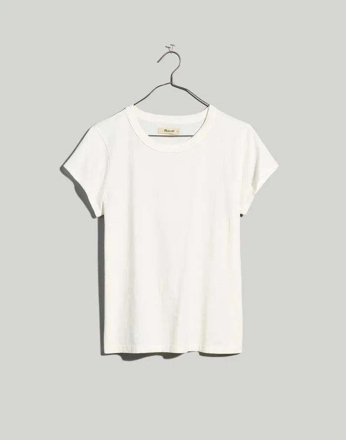 Madewell The Plus Softfade Cotton Perfect Vintage Tee Lighthouse Women Tees