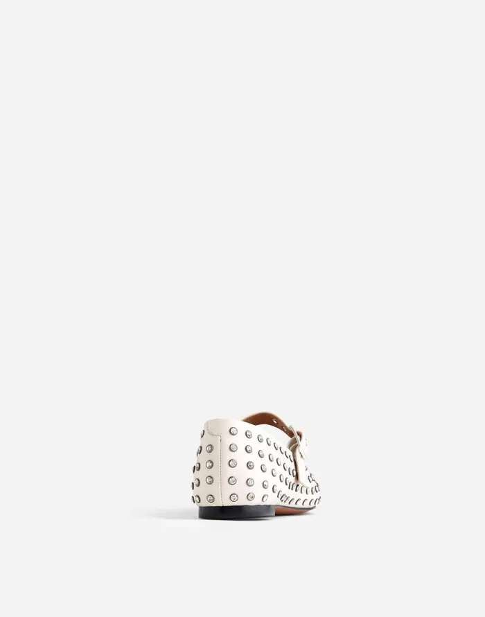 Madewell The Remy Mary Jane Flat Ecru Women Flats and Loafers