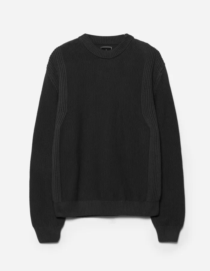 Maharishi Crew Sweats 1462 Maharishi Knitted Crew Black 8211 Men