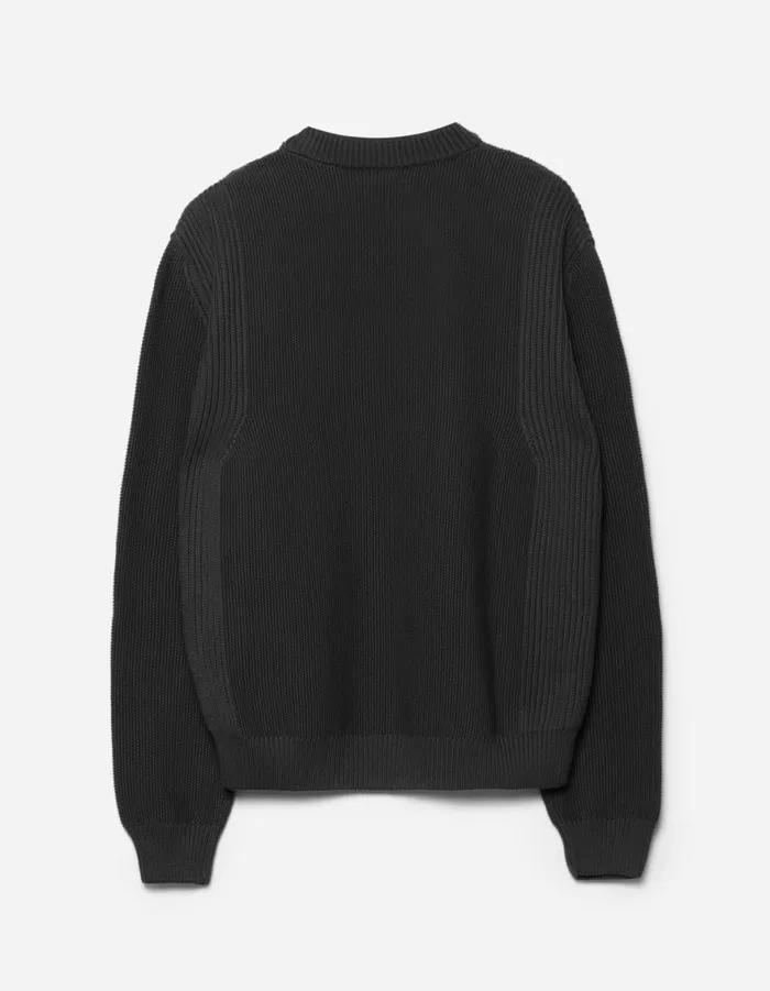 Maharishi Crew Sweats 1462 Maharishi Knitted Crew Black 8211 Men