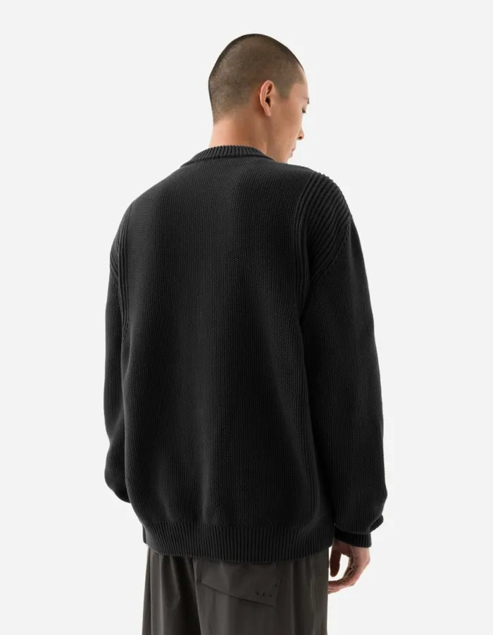Maharishi Crew Sweats 1462 Maharishi Knitted Crew Black 8211 Men
