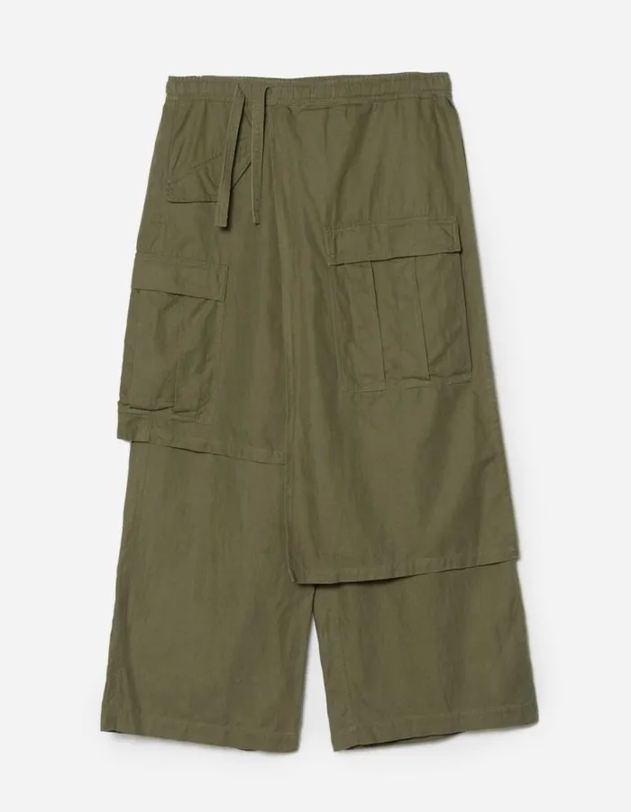 Maharishi Hakama Pants 4588 Asym Cargo Hakama Pants Olive OG107F 8211 Men