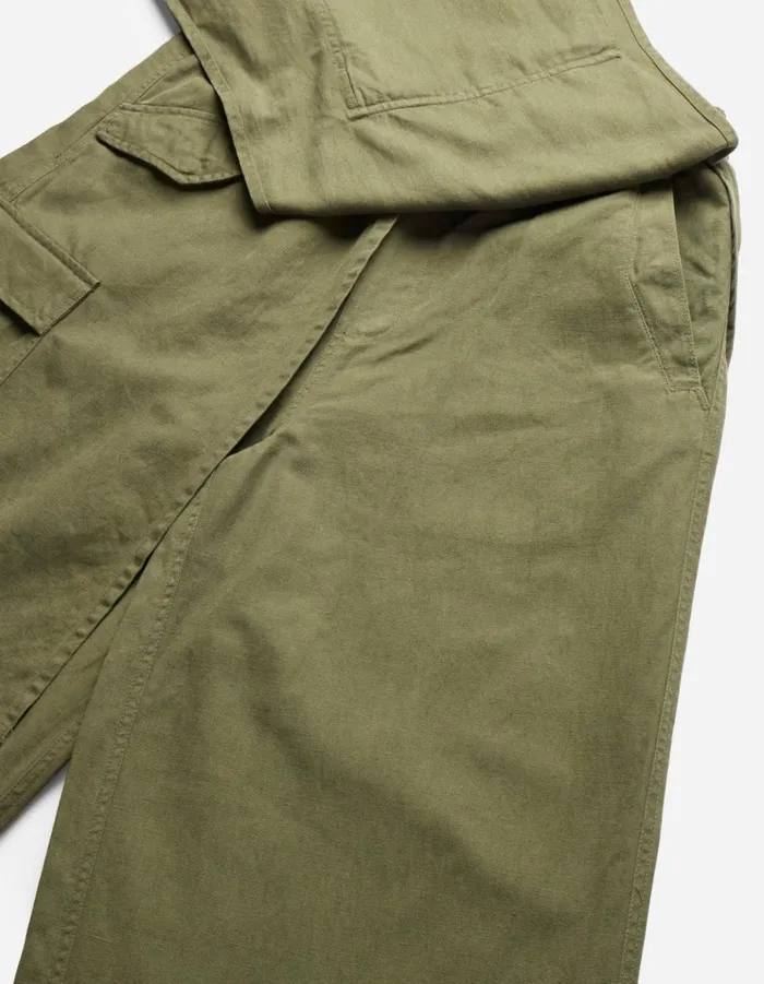 Maharishi Hakama Pants 4588 Asym Cargo Hakama Pants Olive OG107F 8211 Men