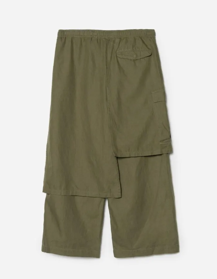 Maharishi Hakama Pants 4588 Asym Cargo Hakama Pants Olive OG107F 8211 Men
