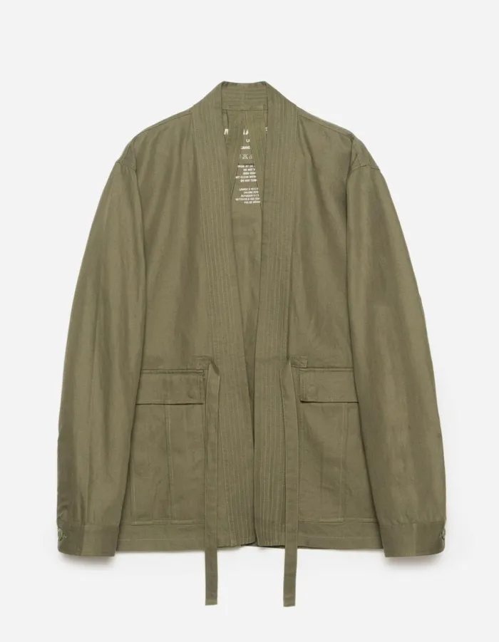 Maharishi Kimonos 6028 Hemp Cargo Hanten Jacket Olive OG107F 8211 Men