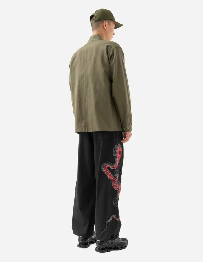 Maharishi Kimonos 6028 Hemp Cargo Hanten Jacket Olive OG107F 8211 Men