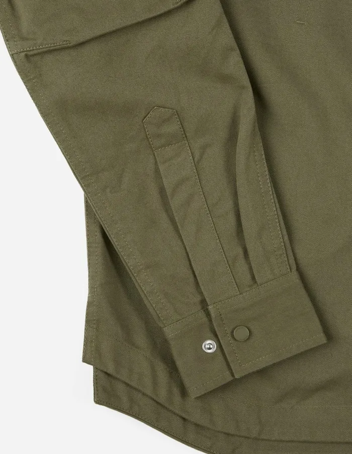 Maharishi Long Sleeve Shirts 7028 MILTYPE Organic Custom Shirt Olive OG107F 8211 Men