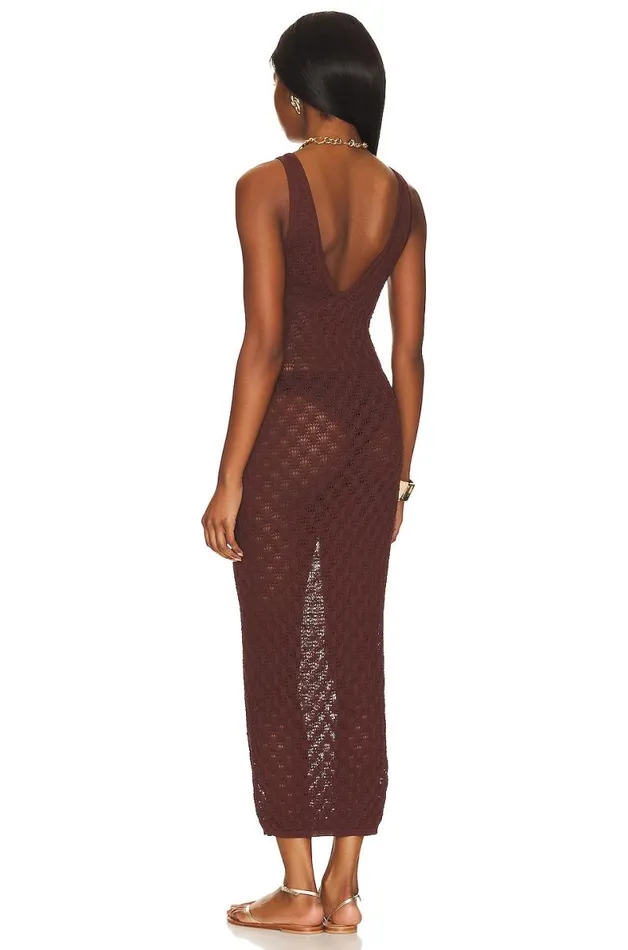 Manu Dress Chocolate Women Lovers and Friends Swimsuits and CoverUps