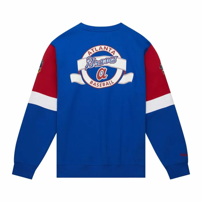 Men039s Hoodies and Sweatshirts Mitchell and Ness All Over Crew 30 Atlanta Braves Men039s Hoodies and Sweatshirts Mitchell and Ness All Over Crew 30 Atlanta Braves