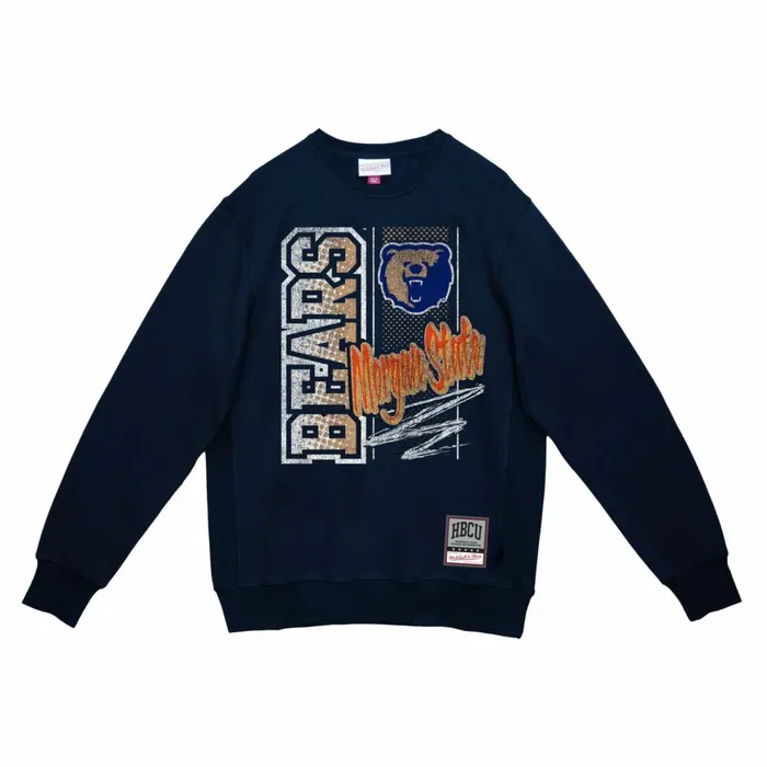 Men039s Hoodies and Sweatshirts Mitchell and Ness Halftime Script Crew Morgan State University Men039s Hoodies and Sweatshirts Mitchell and Ness Halftime Script Crew Morgan State University