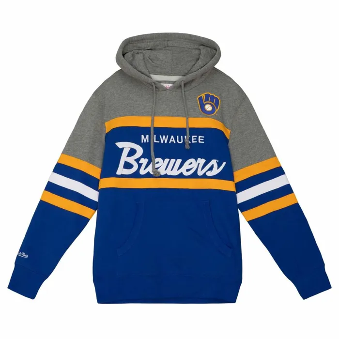Men039s Hoodies and Sweatshirts Mitchell and Ness Headcoach Hoody Milwaukee Brewers Men039s Hoodies and Sweatshirts Mitchell and Ness Headcoach Hoody Milwaukee Brewers