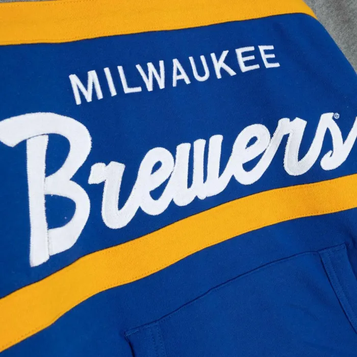 Men039s Hoodies and Sweatshirts Mitchell and Ness Headcoach Hoody Milwaukee Brewers Men039s Hoodies and Sweatshirts Mitchell and Ness Headcoach Hoody Milwaukee Brewers
