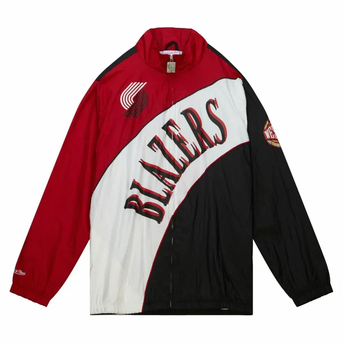 Men039s Jackets and Outerwear Mitchell and Ness Arched Retro Lined Windbreaker Portland Trail Blazers Men039s Jackets and Outerwear Mitchell and Ness Arched Retro Lined Windbreaker Portland Trail Blazers