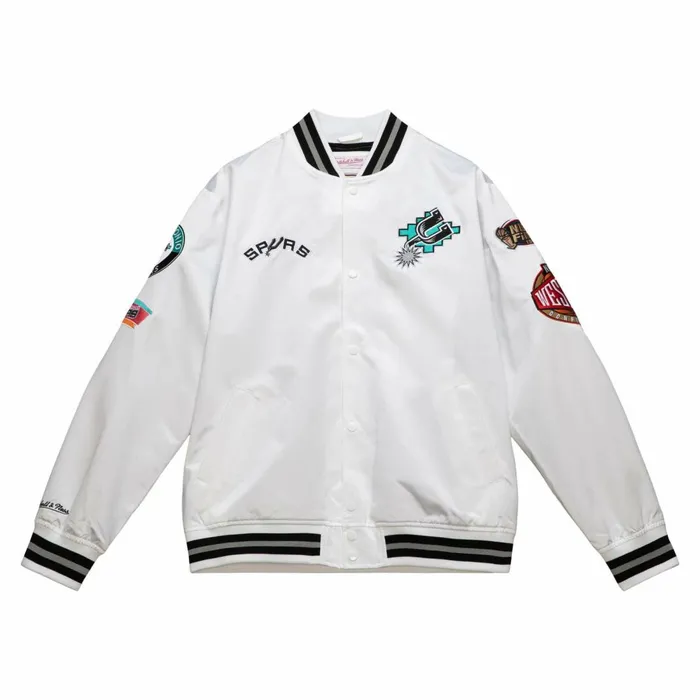 Men039s Jackets and Outerwear Mitchell and Ness City Collection Lightweight Satin Jacket San Antonio Spurs Men039s Jackets and Outerwear Mitchell and Ness City Collection Lightweight Satin Jacket San Antonio Spurs