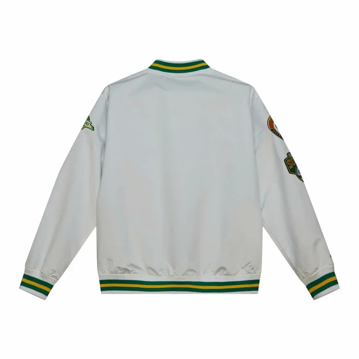 Men039s Jackets and Outerwear Mitchell and Ness City Collection Lightweight Satin Jacket Seattle Supersonics Men039s Jackets and Outerwear Mitchell and Ness City Collection Lightweight Satin Jacket Seattle Supersonics