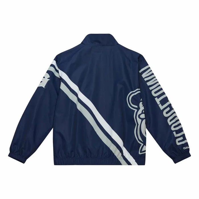 Men039s Jackets and Outerwear Mitchell and Ness Exploded Logo Warm Up Jacket Georgetown University Men039s Jackets and Outerwear Mitchell and Ness Exploded Logo Warm Up Jacket Georgetown University