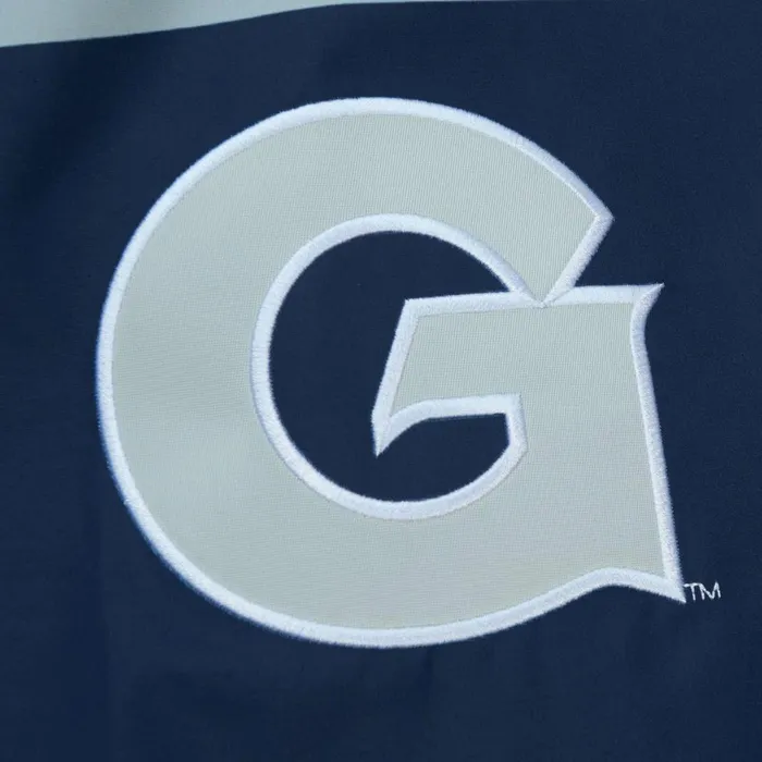 Men039s Jackets and Outerwear Mitchell and Ness Exploded Logo Warm Up Jacket Georgetown University Men039s Jackets and Outerwear Mitchell and Ness Exploded Logo Warm Up Jacket Georgetown University