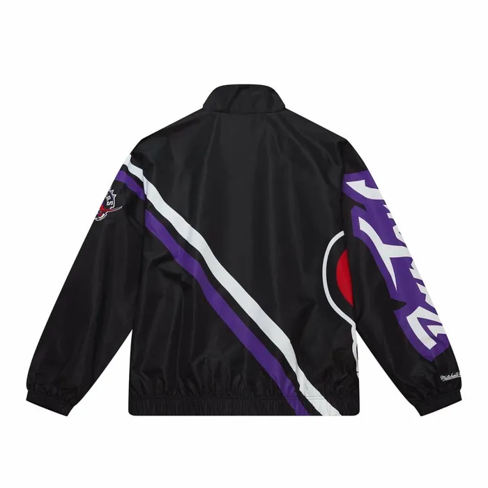 Men039s Jackets and Outerwear Mitchell and Ness Exploded Logo Warm Up Jacket Toronto Raptors Men039s Jackets and Outerwear Mitchell and Ness Exploded Logo Warm Up Jacket Toronto Raptors
