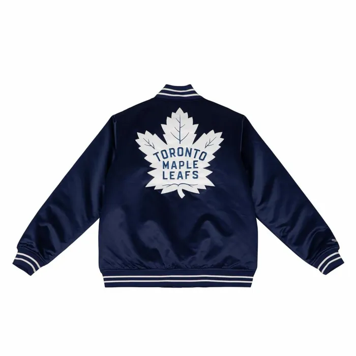 Men039s Jackets and Outerwear Mitchell and Ness Heavyweight Satin Jacket Toronto Maple Leafs Men039s Jackets and Outerwear Mitchell and Ness Heavyweight Satin Jacket Toronto Maple Leafs