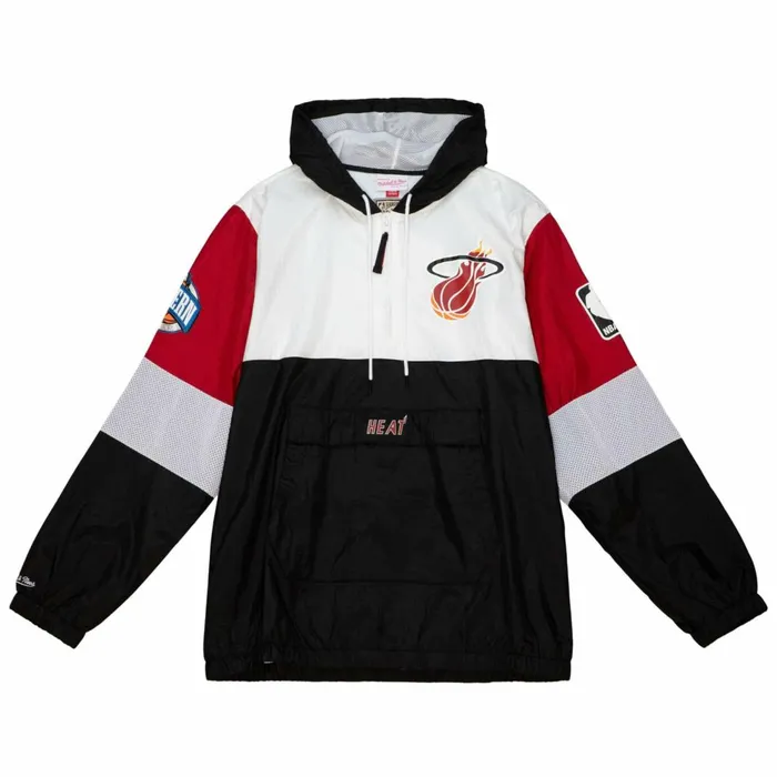 Men039s Jackets and Outerwear Mitchell and Ness HWC Night Surprise Win Windbreaker Miami Heat Men039s Jackets and Outerwear Mitchell and Ness HWC Night Surprise Win Windbreaker Miami Heat
