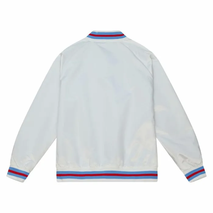 Men039s Jackets and Outerwear Mitchell and Ness Lighweight Satin Jacket Houston Oilers Men039s Jackets and Outerwear Mitchell and Ness Lighweight Satin Jacket Houston Oilers