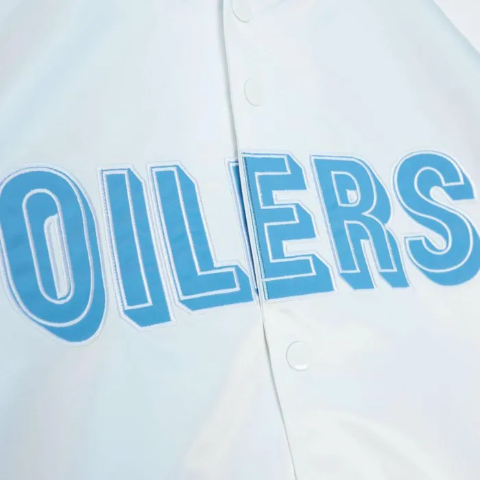 Men039s Jackets and Outerwear Mitchell and Ness Lighweight Satin Jacket Houston Oilers Men039s Jackets and Outerwear Mitchell and Ness Lighweight Satin Jacket Houston Oilers