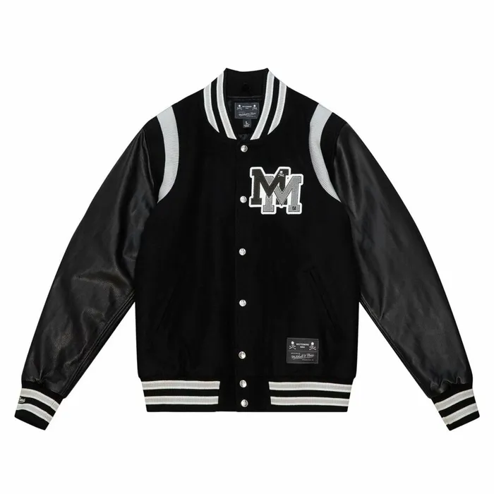 Men039s Jackets and Outerwear Mitchell and Ness MandN X Mastermind Varsity Jacket Men039s Jackets and Outerwear Mitchell and Ness MandN X Mastermind Varsity Jacket