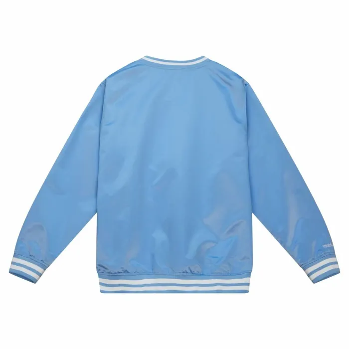 Men039s Jackets and Outerwear Mitchell and Ness Sideline Pullover Satin Jacket University Of North Carolina Men039s Jackets and Outerwear Mitchell and Ness Sideline Pullover Satin Jacket University Of North Carolina