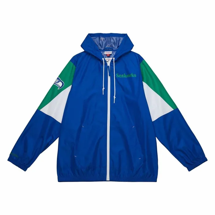 Men039s Jackets and Outerwear Mitchell and Ness Throw It Back Full Zip Windbreaker Seattle Seahawks Men039s Jackets and Outerwear Mitchell and Ness Throw It Back Full Zip Windbreaker Seattle Seahawks