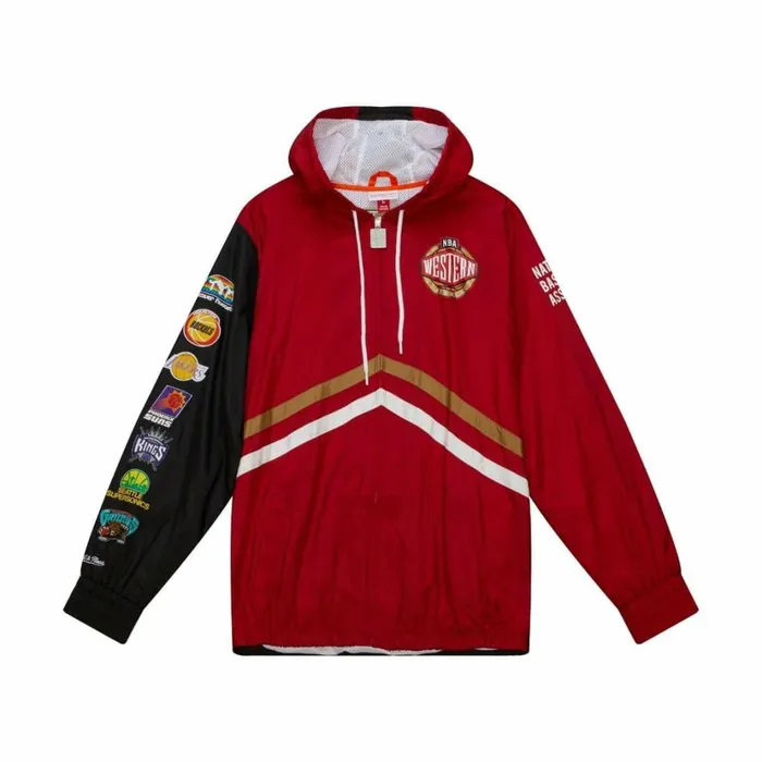 Men039s Jackets and Outerwear Mitchell and Ness Undeniable Full Zip Windbreaker All Star West Men039s Jackets and Outerwear Mitchell and Ness Undeniable Full Zip Windbreaker All Star West