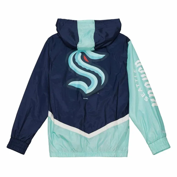 Men039s Jackets and Outerwear Mitchell and Ness Undeniable Full Zip Windbreaker Seattle Kraken Men039s Jackets and Outerwear Mitchell and Ness Undeniable Full Zip Windbreaker Seattle Kraken