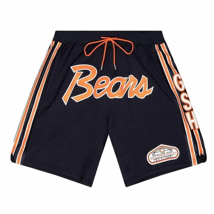 Men039s Just Don Mitchell and Ness Just Don Throwbacks Shorts Chicago Bears