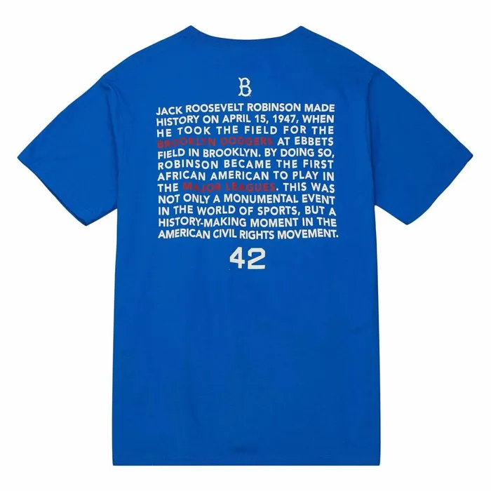 Men039s MLB Mitchell and Ness Legend Portrait Tee Brooklyn Dodgers Jackie Robinson Men039s MLB Mitchell and Ness Legend Portrait Tee Brooklyn Dodgers Jackie Robinson
