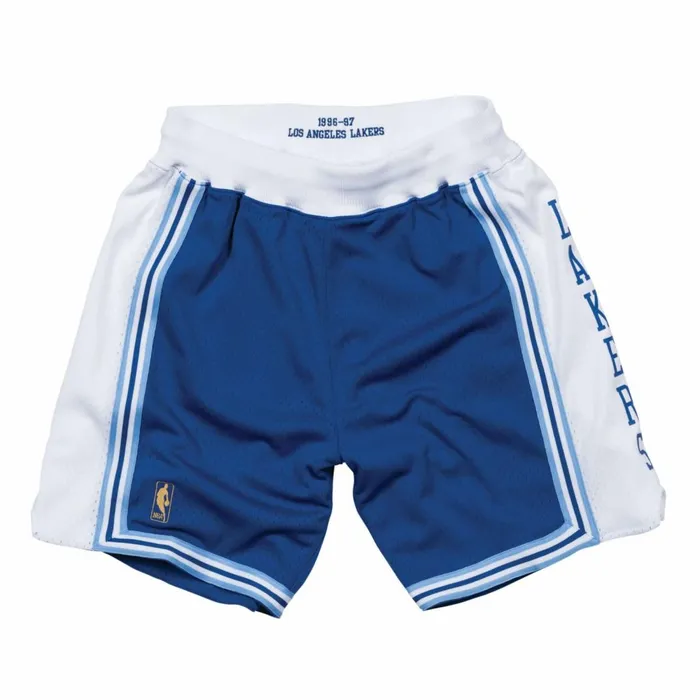 Men039s NBA Authentic Mitchell and Ness Authentic Shorts Los Angeles Lakers Alternate 199697 Men039s NBA Authentic Mitchell and Ness Authentic Shorts Los Angeles Lakers Alternate 199697