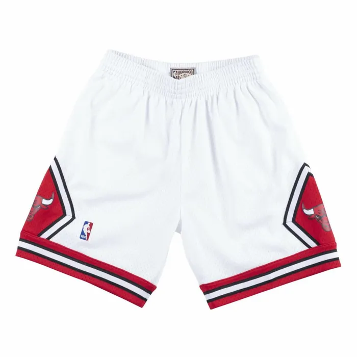 Men039s NBA Swingman Mitchell and Ness Swingman Shorts Chicago Bulls 199798