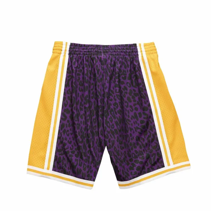 Men039s NBA Swingman Mitchell and Ness Wild Life Swingman Los Angeles Lakers 198485 Shorts Men039s NBA Swingman Mitchell and Ness Wild Life Swingman Los Angeles Lakers 198485 Shorts