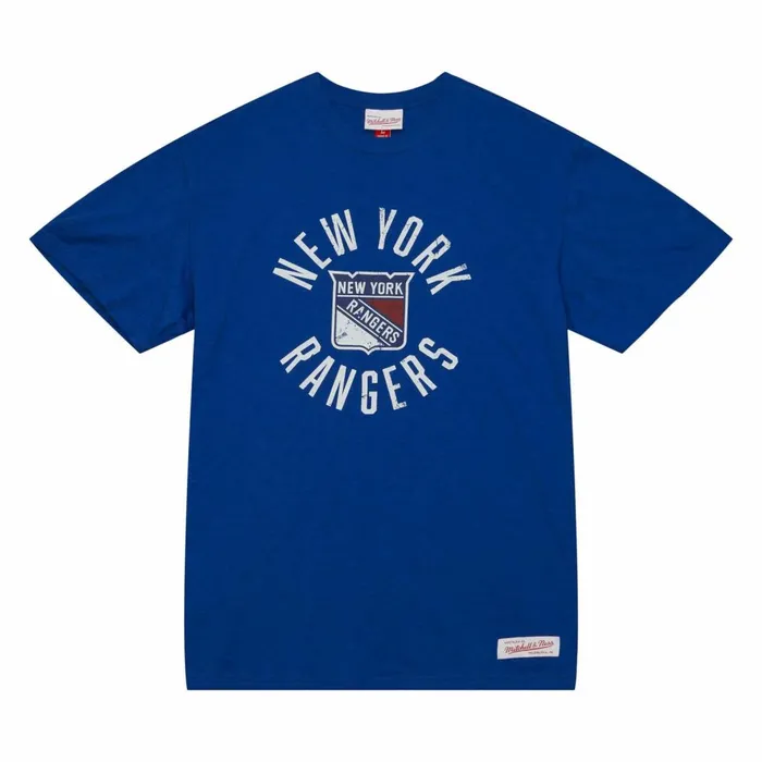 Men039s NHL Mitchell and Ness Legendary Slub SS Tee New York Rangers