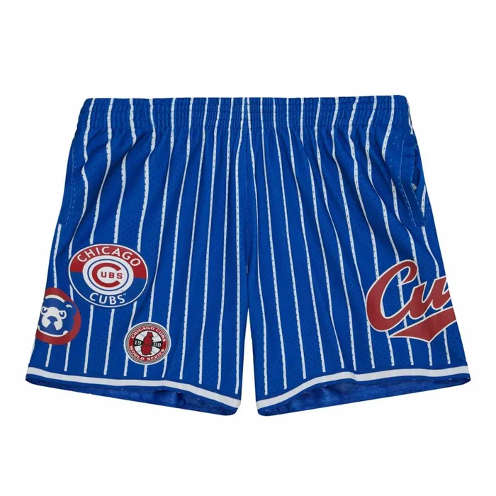 Men039s Shorts Mitchell and Ness City Collection Mesh Shorts Chicago Cubs