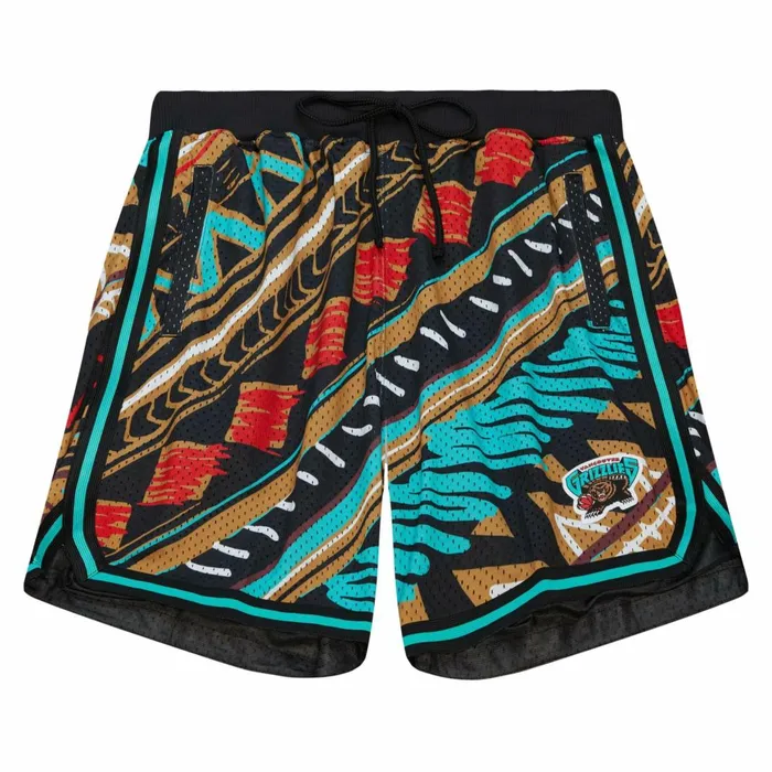 Men039s Shorts Mitchell and Ness Game Day Pattern Short Vancouver Grizzlies