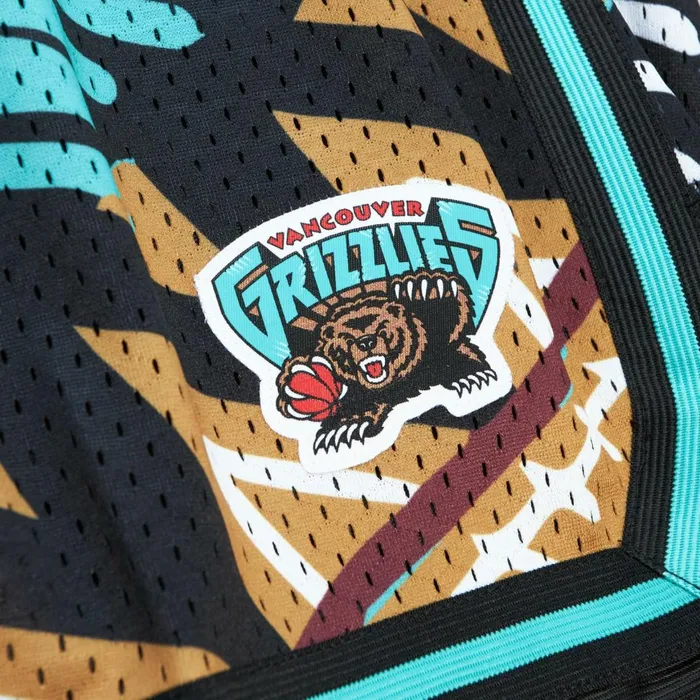 Men039s Shorts Mitchell and Ness Game Day Pattern Short Vancouver Grizzlies Men039s Shorts Mitchell and Ness Game Day Pattern Short Vancouver Grizzlies