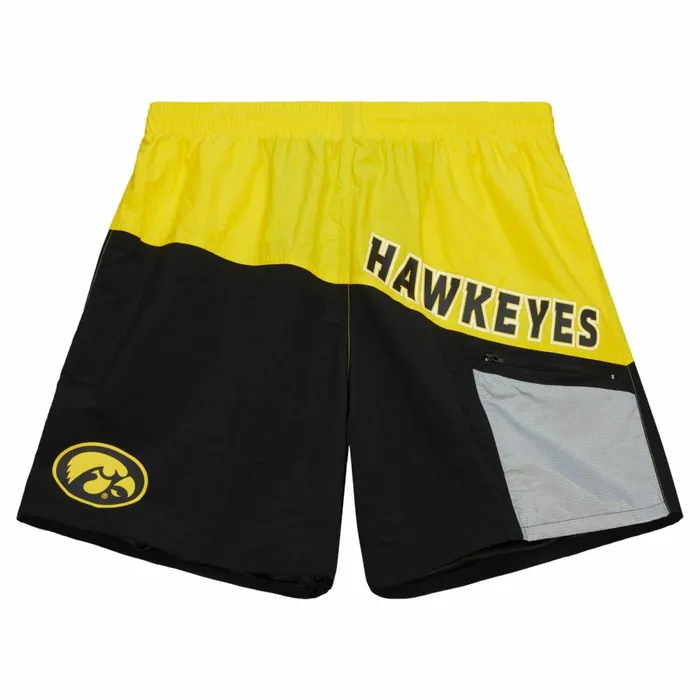 Men039s Shorts Mitchell and Ness Nylon Utility Shorts University Of Iowa