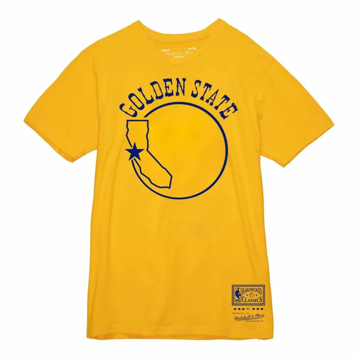 Men039s TShirts and Tops Mitchell and Ness Basic Logo 9 Tee Golden State Warriors Men039s TShirts and Tops Mitchell and Ness Basic Logo 9 Tee Golden State Warriors