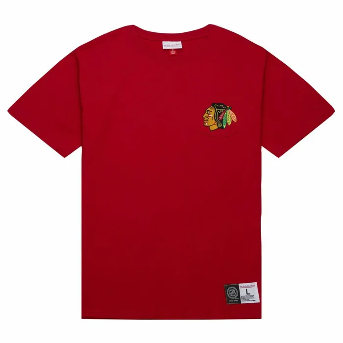 Men039s TShirts and Tops Mitchell and Ness Premium Pocket Tee Chicago Blackhawks Men039s TShirts and Tops Mitchell and Ness Premium Pocket Tee Chicago Blackhawks