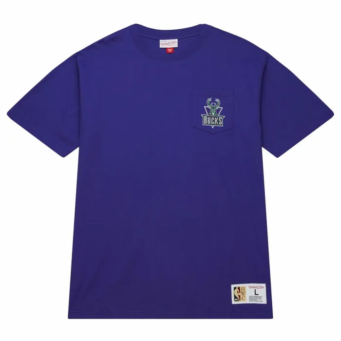 Men039s TShirts and Tops Mitchell and Ness Premium Pocket Tee Milwaukee Bucks Men039s TShirts and Tops Mitchell and Ness Premium Pocket Tee Milwaukee Bucks