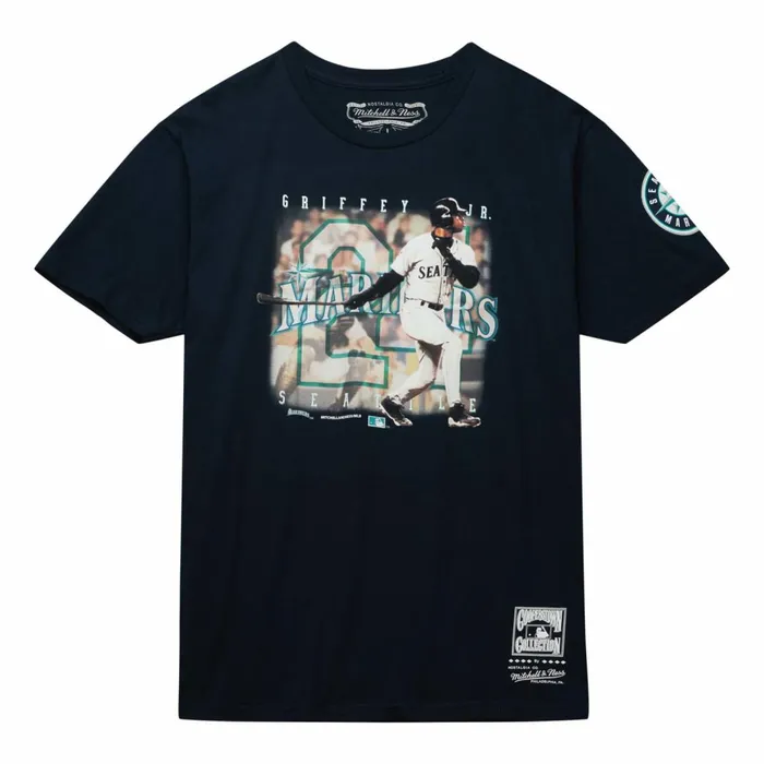 Men039s TShirts and Tops Mitchell and Ness Seattle Mariners Ken Griffey Jr Tee Men039s TShirts and Tops Mitchell and Ness Seattle Mariners Ken Griffey Jr Tee