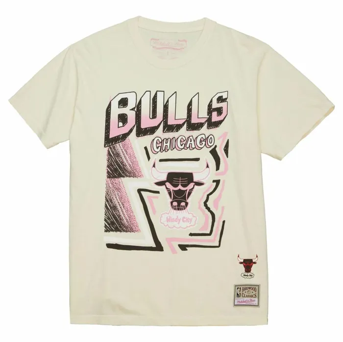 Men039s TShirts and Tops Mitchell and Ness Sidewalk Sketch SS Tee HWC Chicago Bulls Men039s TShirts and Tops Mitchell and Ness Sidewalk Sketch SS Tee HWC Chicago Bulls