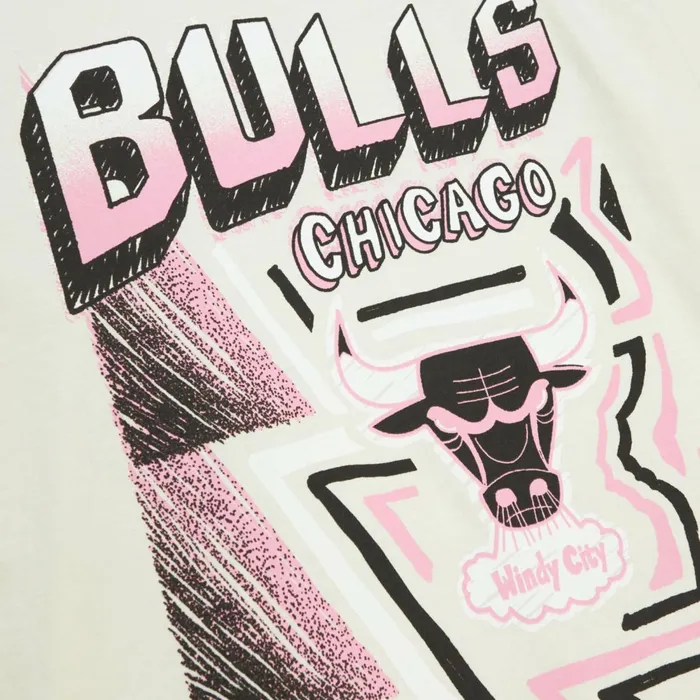 Men039s TShirts and Tops Mitchell and Ness Sidewalk Sketch SS Tee HWC Chicago Bulls Men039s TShirts and Tops Mitchell and Ness Sidewalk Sketch SS Tee HWC Chicago Bulls