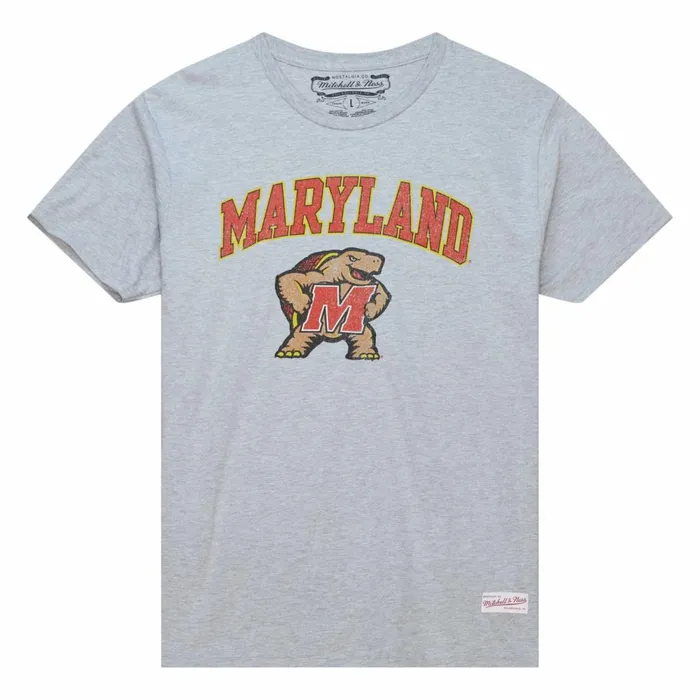Men039s TShirts and Tops Mitchell and Ness Vintage Arch Tee University Of Maryland