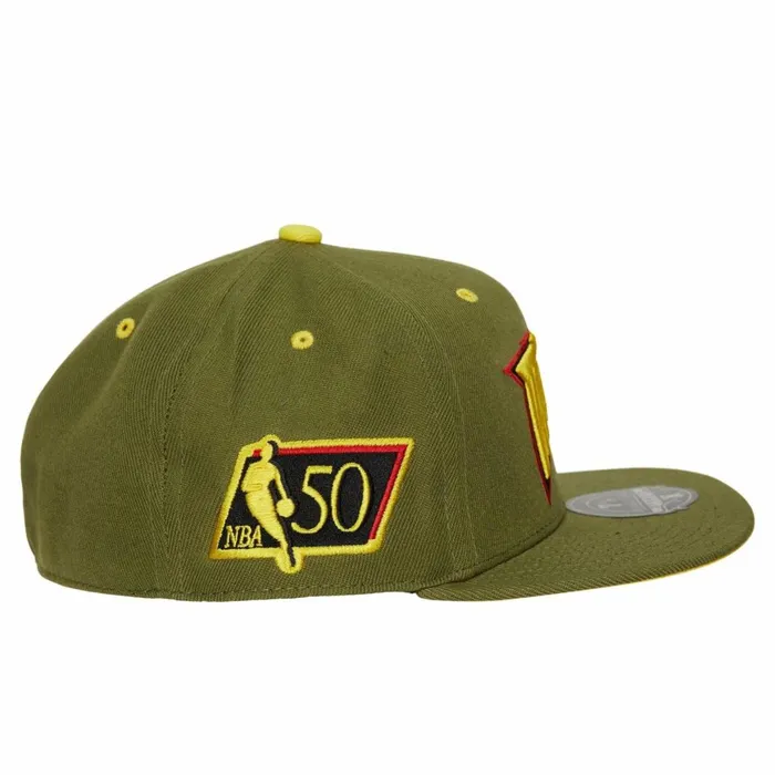 Men039sWomen039s Fitted 163 Styles Mitchell and Ness Dusty Olive Fitted HWC Golden State Warriors Men039sWomen039s Fitted 163 Styles Mitchell and Ness Dusty Olive Fitted HWC Golden State Warriors