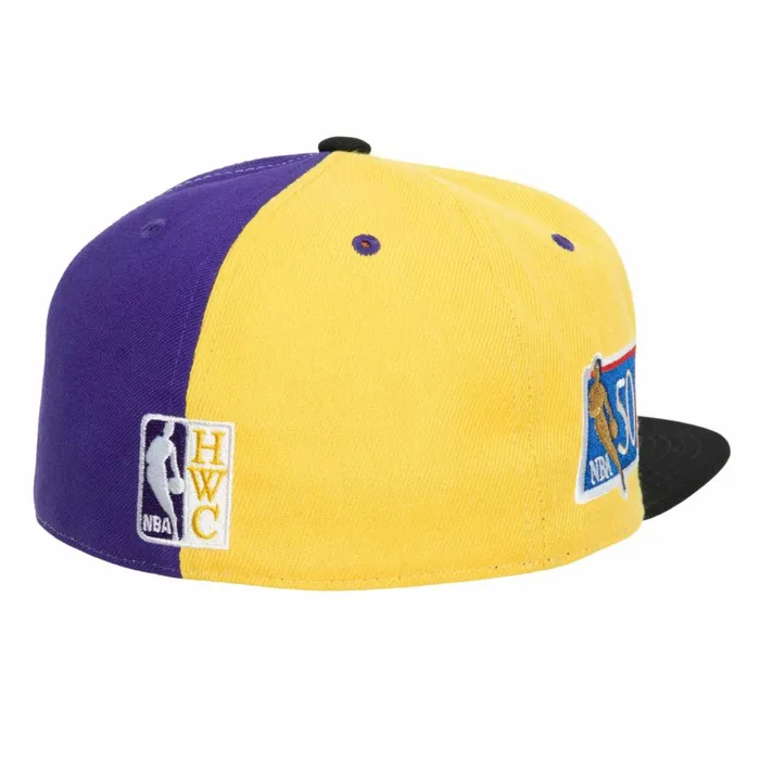 Men039sWomen039s Fitted 163 Styles Mitchell and Ness Tri Cycle Fitted Hat Los Angeles Lakers Men039sWomen039s Fitted 163 Styles Mitchell and Ness Tri Cycle Fitted Hat Los Angeles Lakers